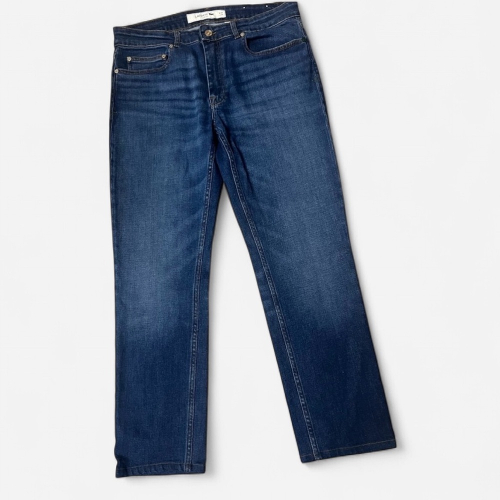 Lacoste Men's Raw Comfort Jeans Size W33 L34 - Picture 2 of 16